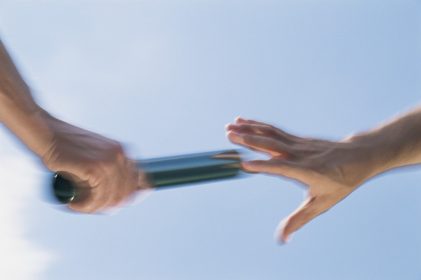 Hand Passing Baton, Motion Blur Hand Passing Baton, Motion Blur
